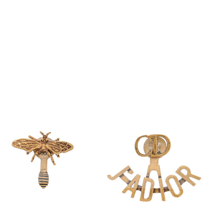 Christian Dior Metal J'Adior Earrings Aged Gold 1 of 4