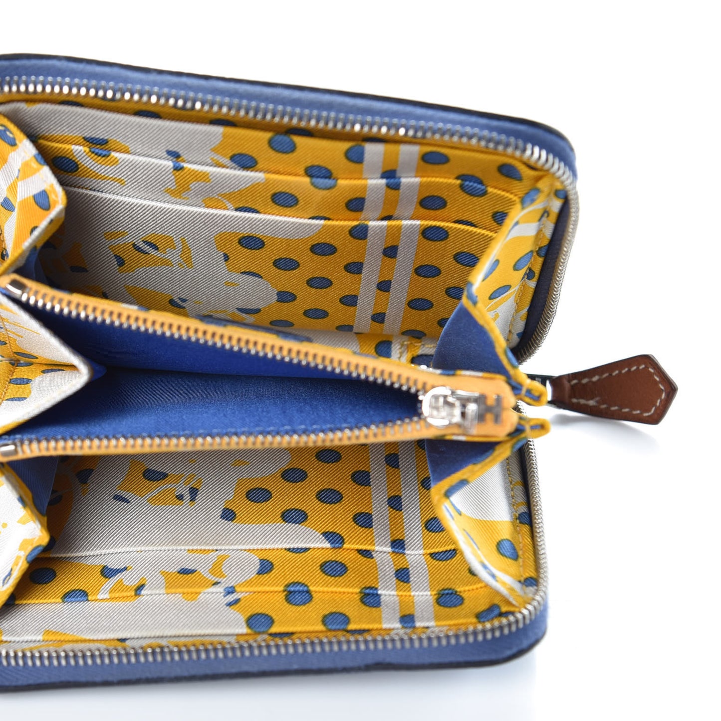 Epsom Silk'In Compact Wallet Bleu Brighton