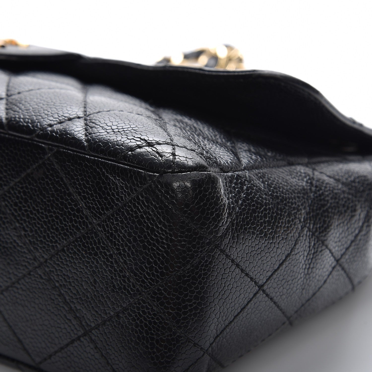 Chanel Caviar Quilted Jumbo Single Flap Black 7 of 14