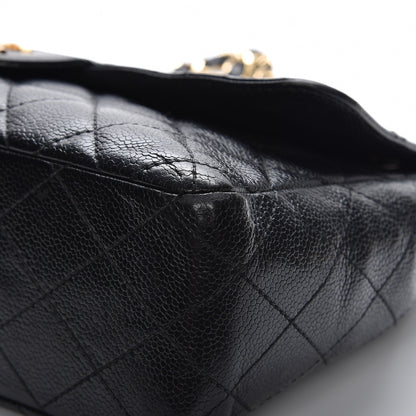 Chanel Caviar Quilted Jumbo Single Flap Black 7 of 14