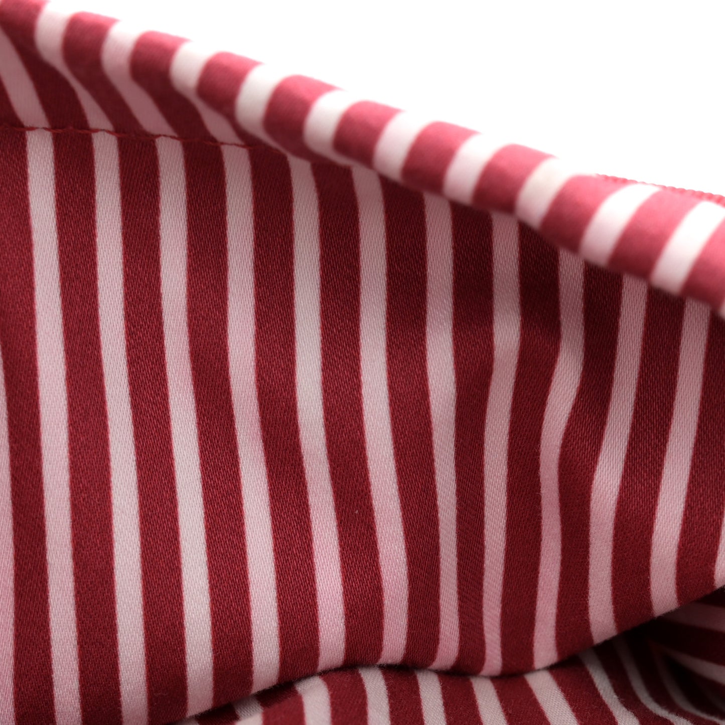 Striped Canvas Logo Tote Red
