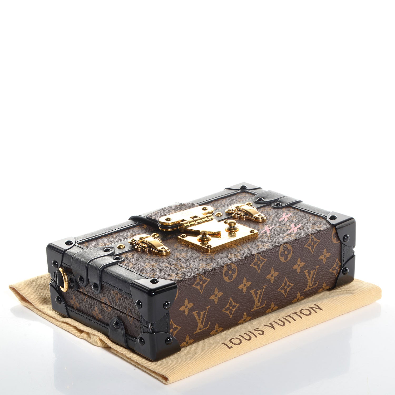 Louis Vuitton Monogram Petite Malle Black 4 of 8