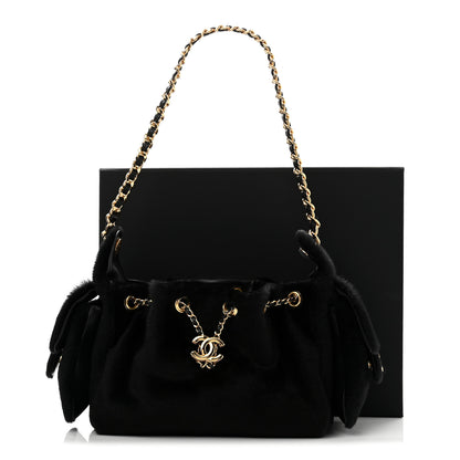 Chanel Pony Hair Mini Chanel 25 Handbag Dark Khaki Black 11 of 11