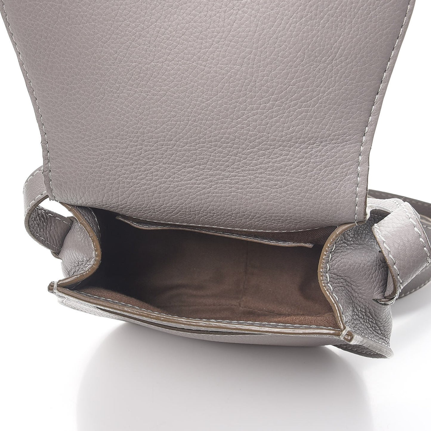 Calfskin Mini Marcie Round Crossbody Bag Cashmere Grey