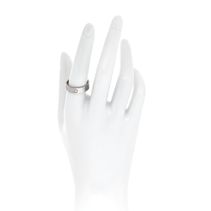 Cartier 18K White Gold 5.5mm LOVE Ring 58 8.25 2 of 4