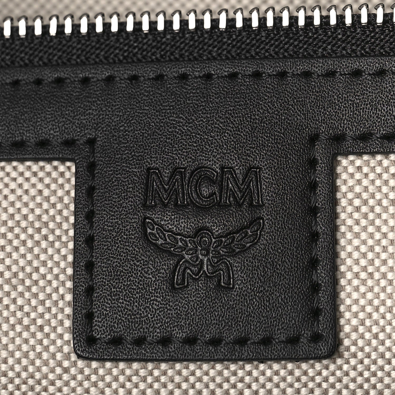 MCM Visetos Medium Delmy Shopper Tote Black 6 of 8