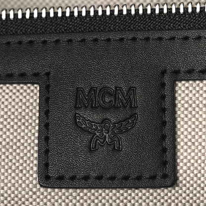 MCM Visetos Medium Delmy Shopper Tote Black 6 of 8