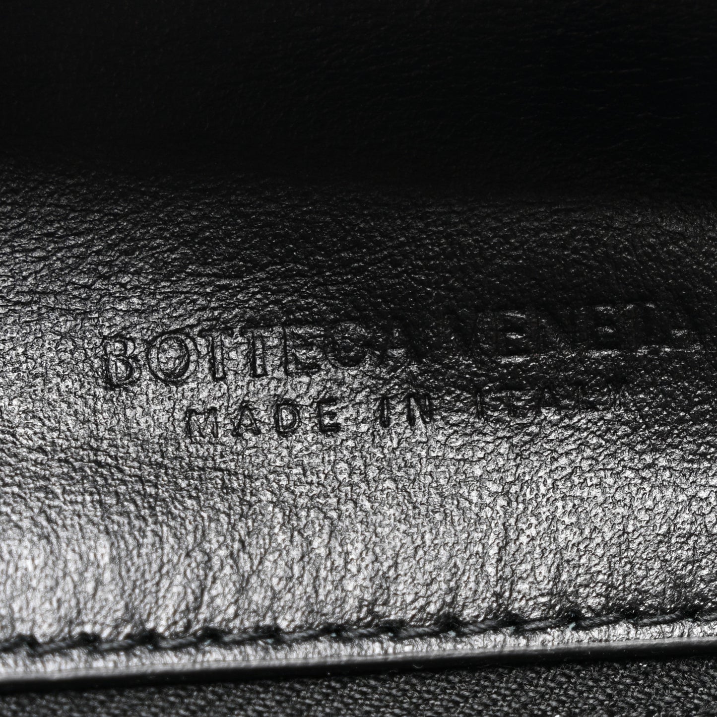 Nappa Intrecciato Zip Wristlet Clutch Black