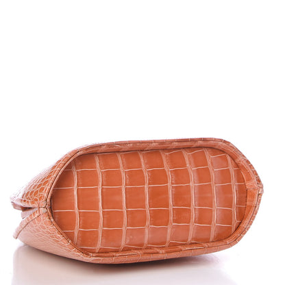 Judith Leiber Crocodile Crystal Evening Bag Coral 4 of 6