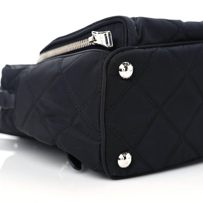 Prada Nylon Tessuto Impuntu Quilted Backpack Black 7 of 8