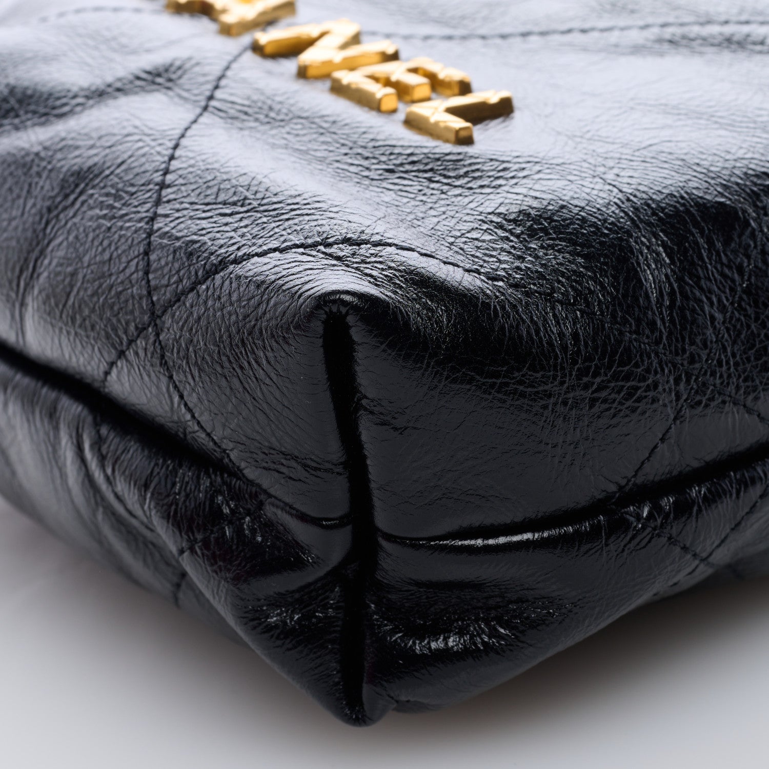 Chanel Shiny Crumpled Calfskin Quilted Pearl Mini Chanel 22 Black 9 of 9