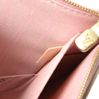 Louis Vuitton Damier Azur Neverfull MM GM Pochette Rose Ballerine 7 of 7