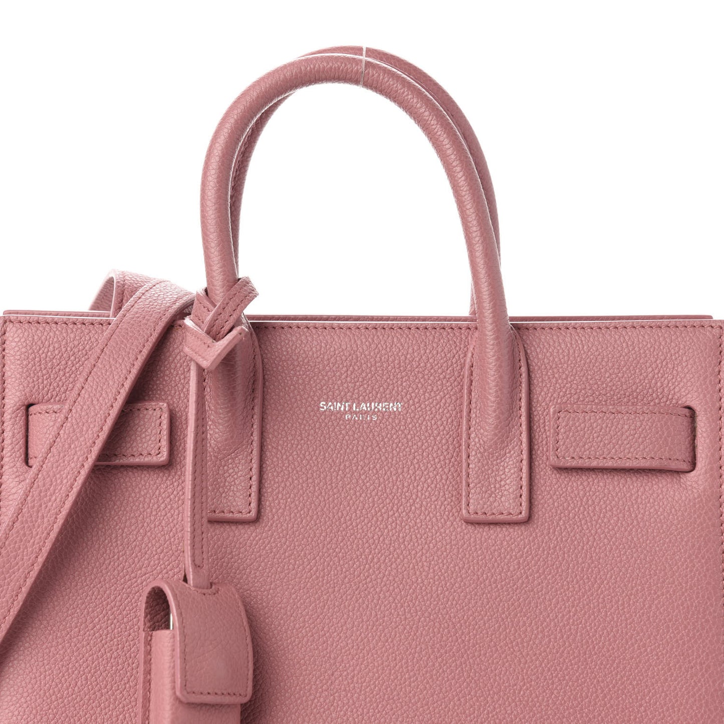 Grained Calfskin Nano Sac De Jour Pink