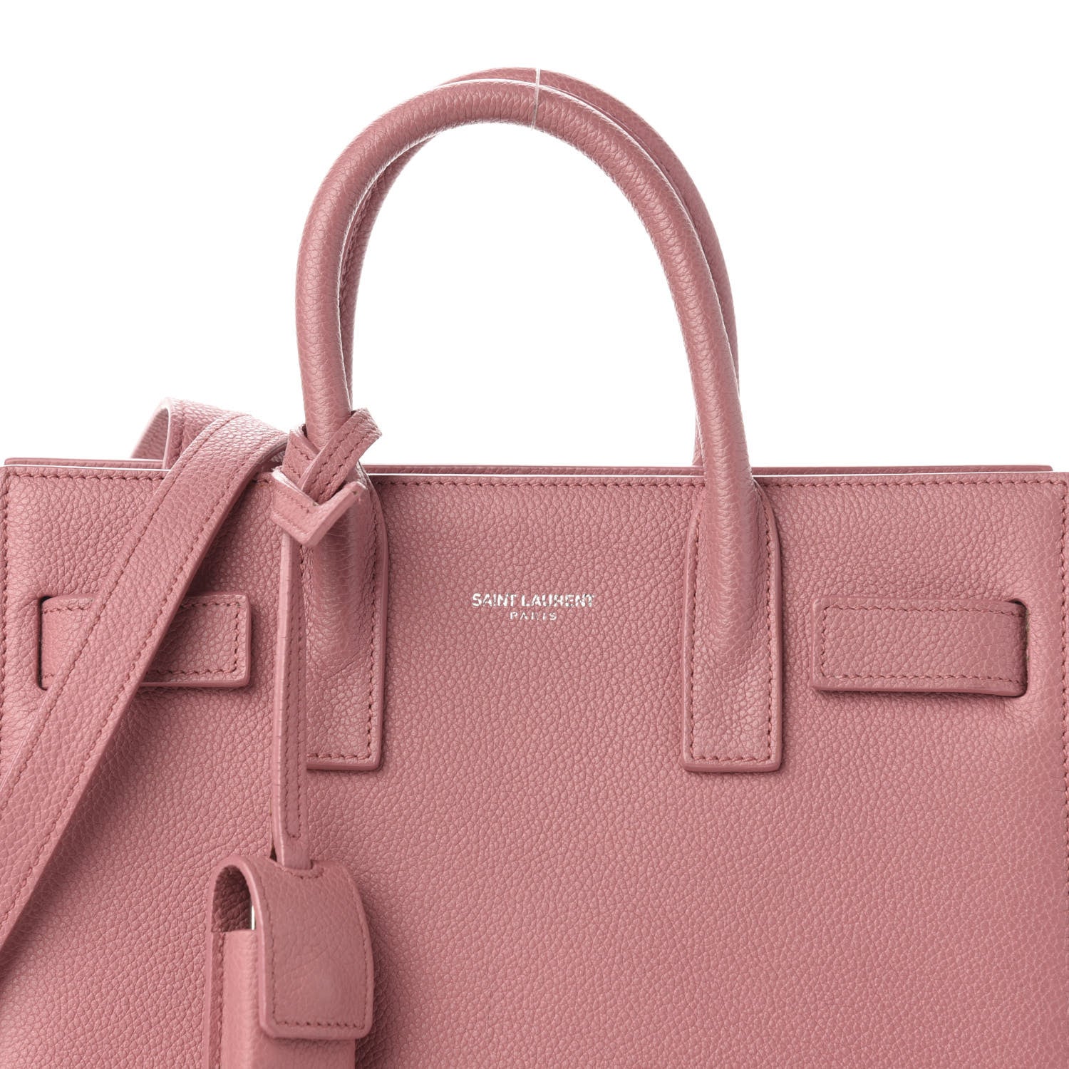 Saint Laurent Grained Calfskin Nano Sac De Jour Pink 11 of 11