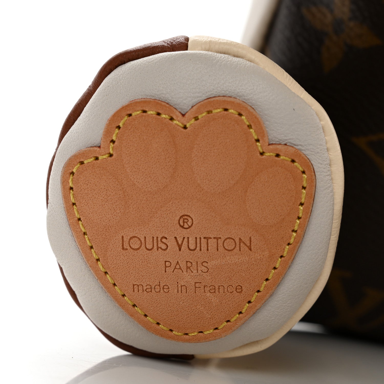 Louis Vuitton Calfskin Monogram Doudou Oscar Dog Beige 7 of 10