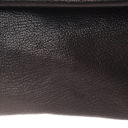 Balenciaga Chevre Gold Metallic Edge Hardware Envelope Clutch Black 10 of 10