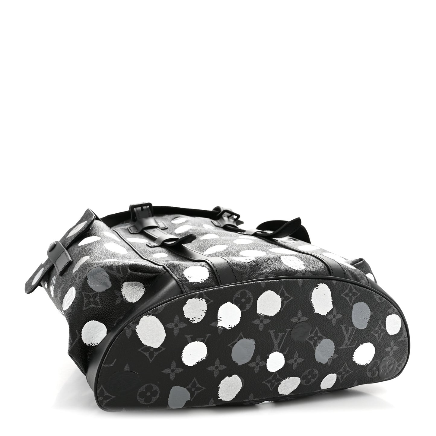 LV X YK Monogram Eclipse Dots Christopher MM Backpack Black