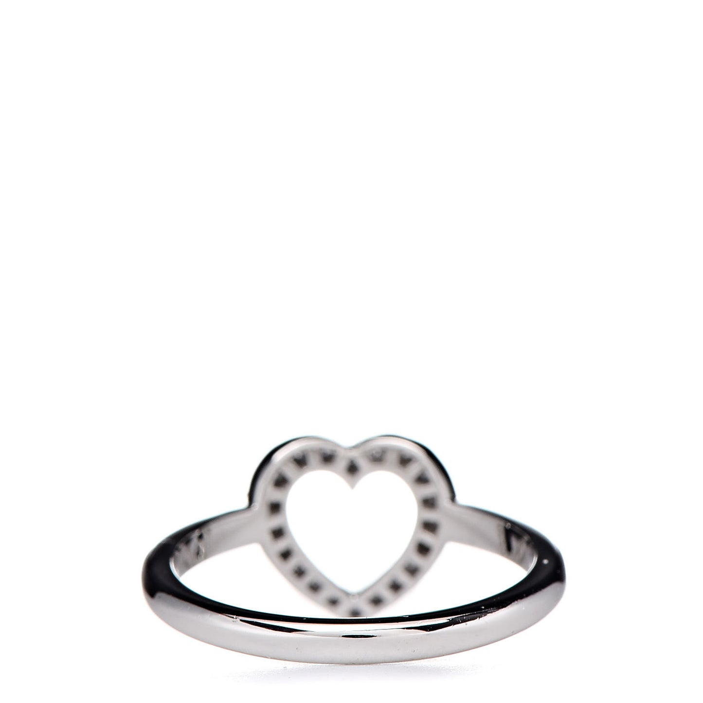 Platinum Diamond Heart Ring 48 4.25
