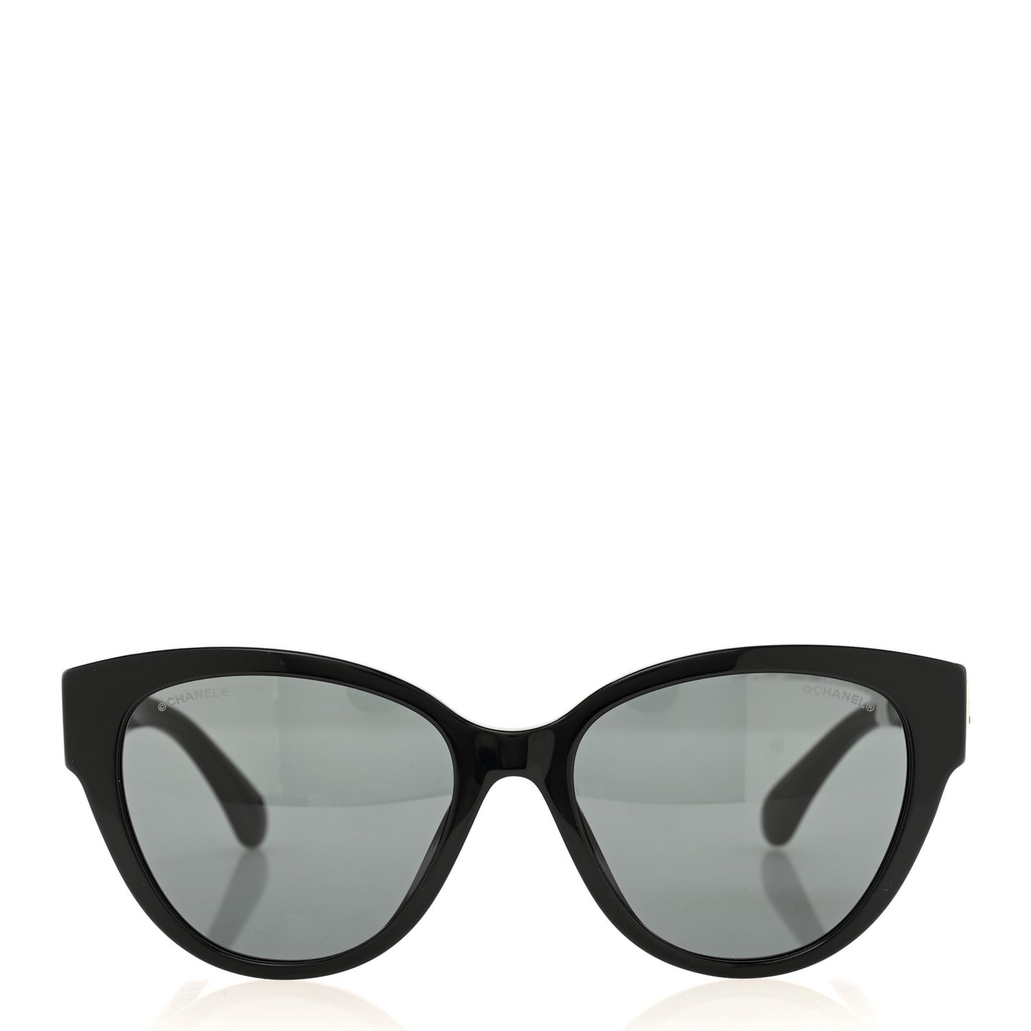 Acetate Enamel Heart Butterfly Sunglasses 5477-A Black