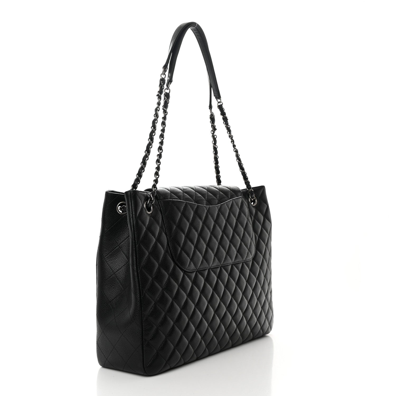 Chanel Caviar Quilted Flap Tote Black 3 of 13