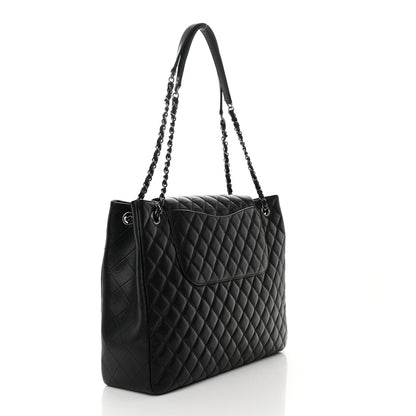 Chanel Caviar Quilted Flap Tote Black 3 of 13