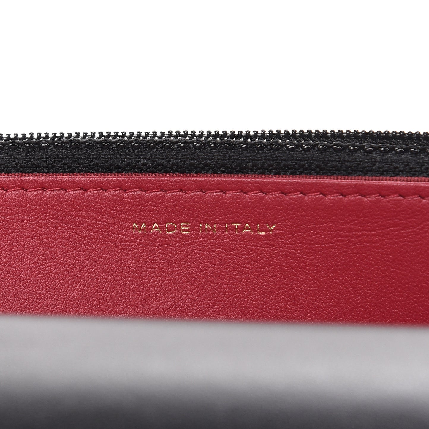 Goatskin Quilted 19 Wallet On Chain WOC Black
