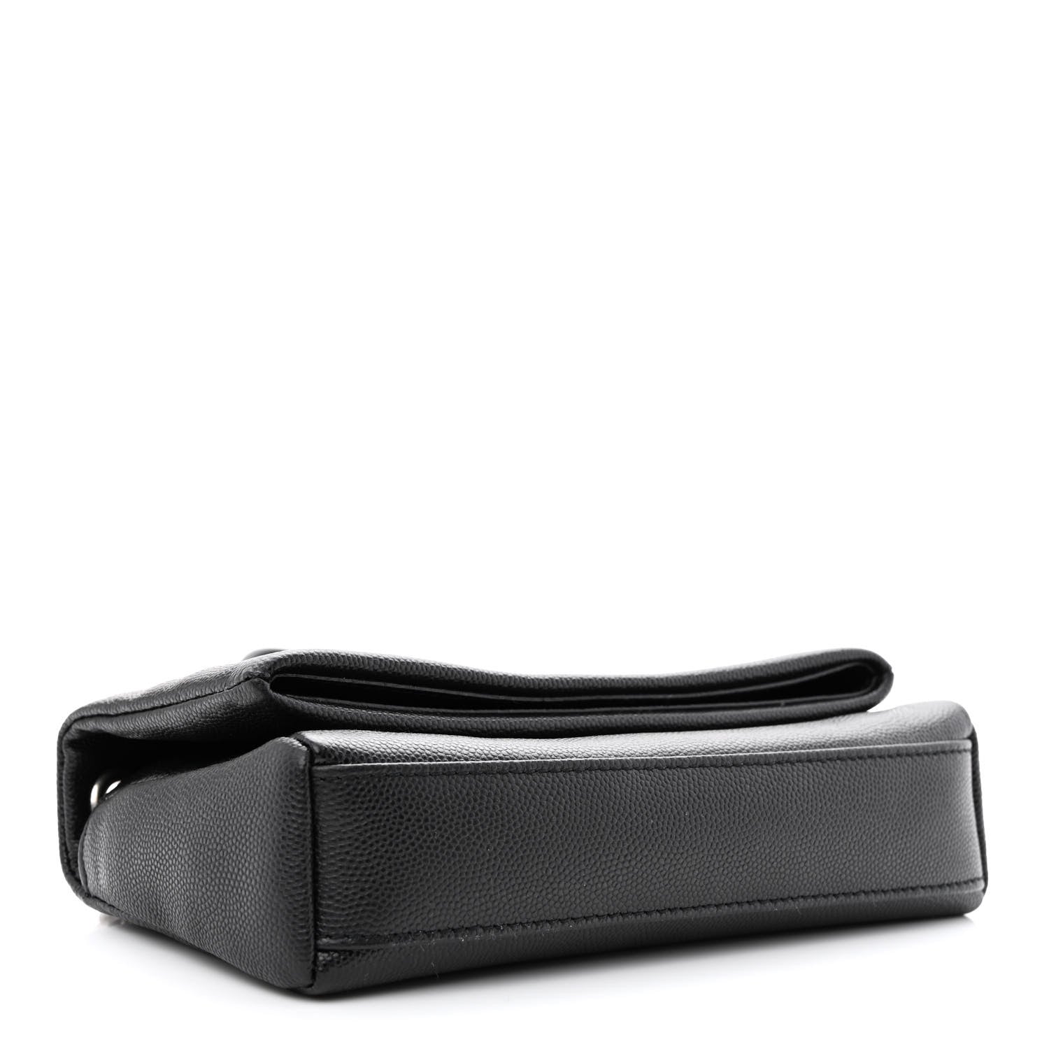Saint Laurent Grain De Poudre Monogram Toy West Hollywood Fold-Over Bag Black 4 of 12