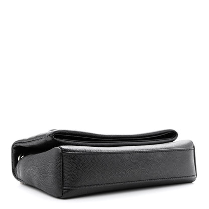 Saint Laurent Grain De Poudre Monogram Toy West Hollywood Fold-Over Bag Black 4 of 12