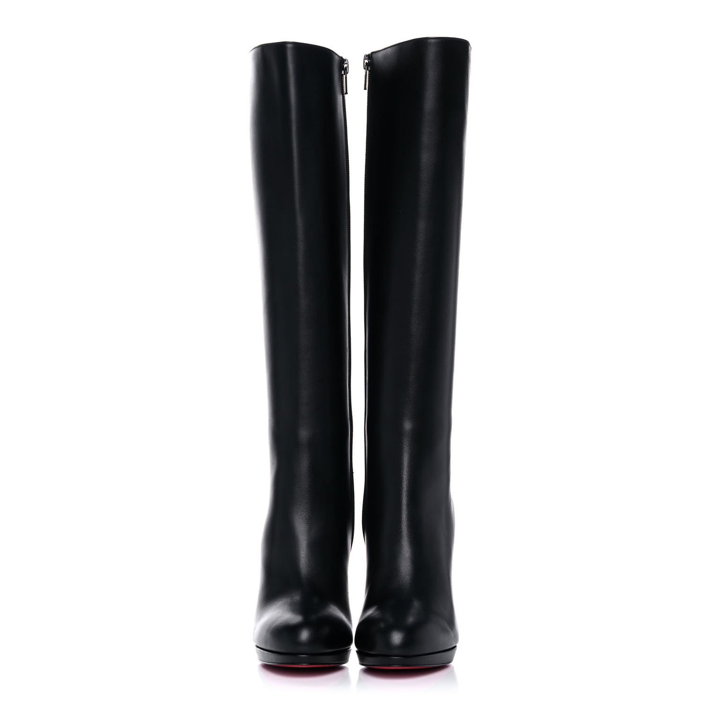 Calfskin Botalli 120 Tall Boots 36.5 Black