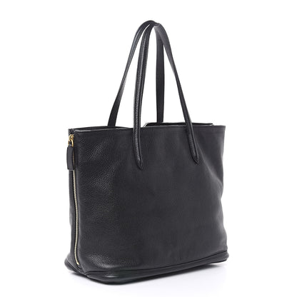 Alexander McQueen Pebbled Calfskin Skull Padlock Tote Black 3 of 11