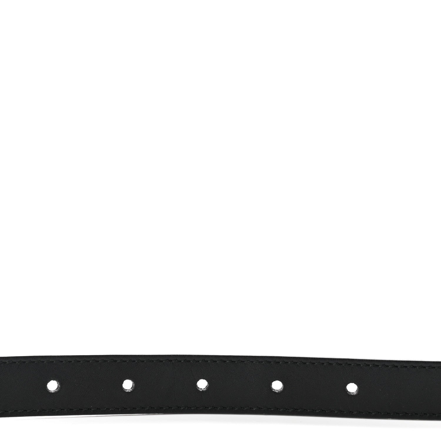 Gucci Calfskin Pearl Double G 20mm Belt 85 34 Black Cream 4 of 5