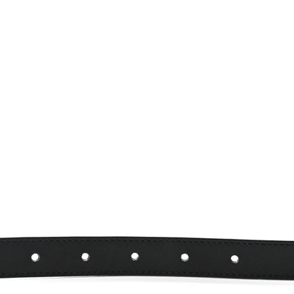 Gucci Calfskin Pearl Double G 20mm Belt 85 34 Black Cream 4 of 5