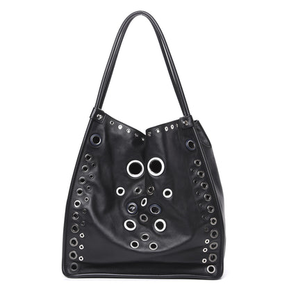 Proenza Schouler Soft Calf Medium Grommet Studded Tote Black 1 of 10