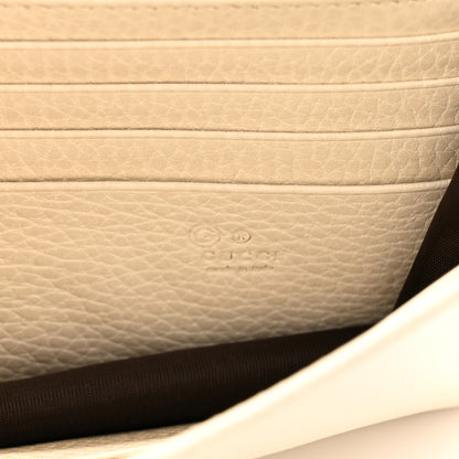 Gucci Dollar Calfskin Interlocking G Chain Wallet Ivoire 6 of 10