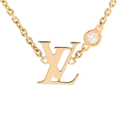 Louis Vuitton 18K Yellow Gold Diamond Idylle Blossom LV Pendant Necklace 4 of 6