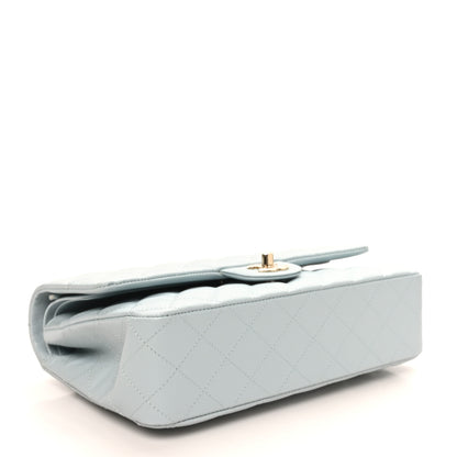 Chanel Caviar Quilted Medium Double Flap Light Blue 4 of 10