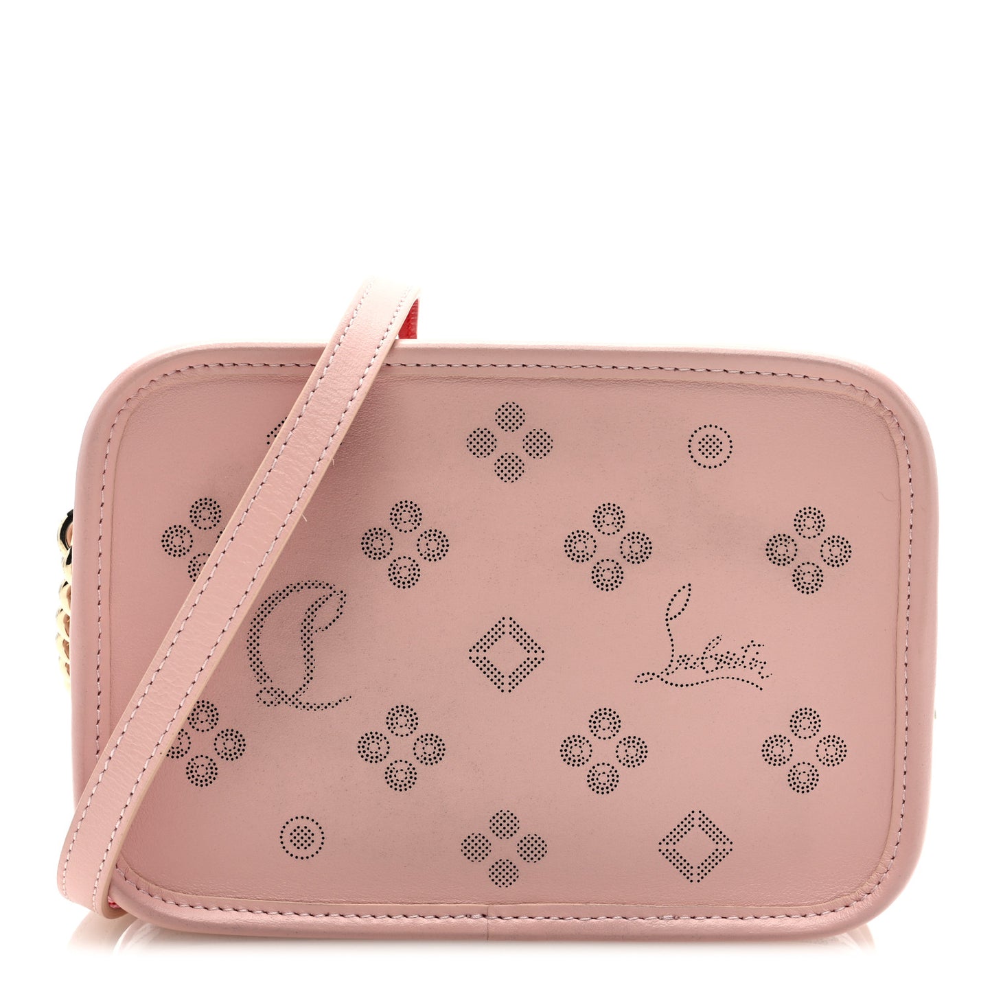 Calfskin Small Radioloubi Pink