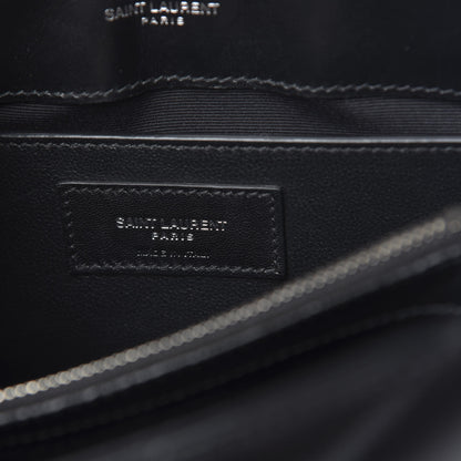 Saint Laurent Calfskin Y Quilted Monogram Small Loulou Chain Satchel Black 6 of 9