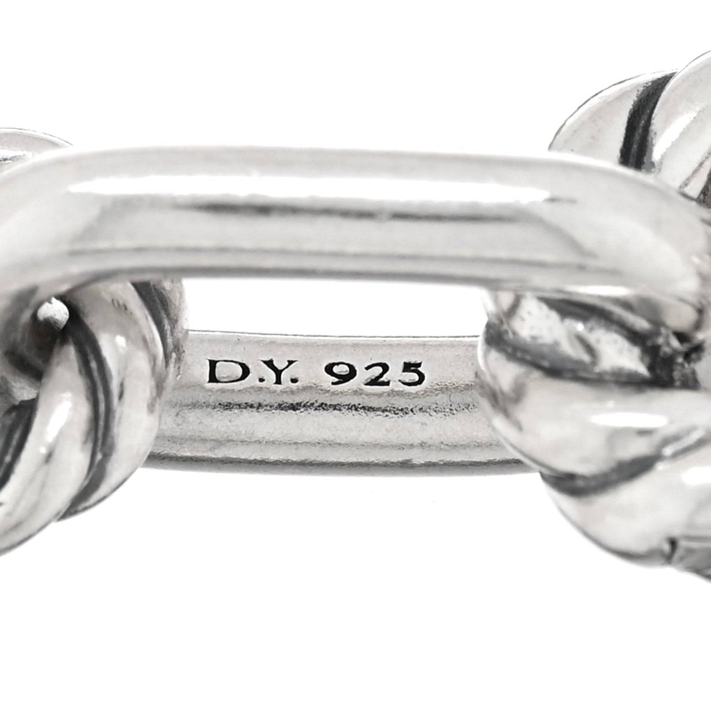 Sterling Silver 18K Yellow Gold 8.5mm DY Madison Chain Bracelet