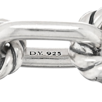 David Yurman Sterling Silver 18K Yellow Gold 8.5mm DY Madison Chain Bracelet 3 of 4