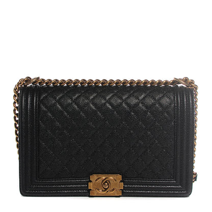 Chanel Caviar Quilted New Medium Boy Flap Black 1 of 9