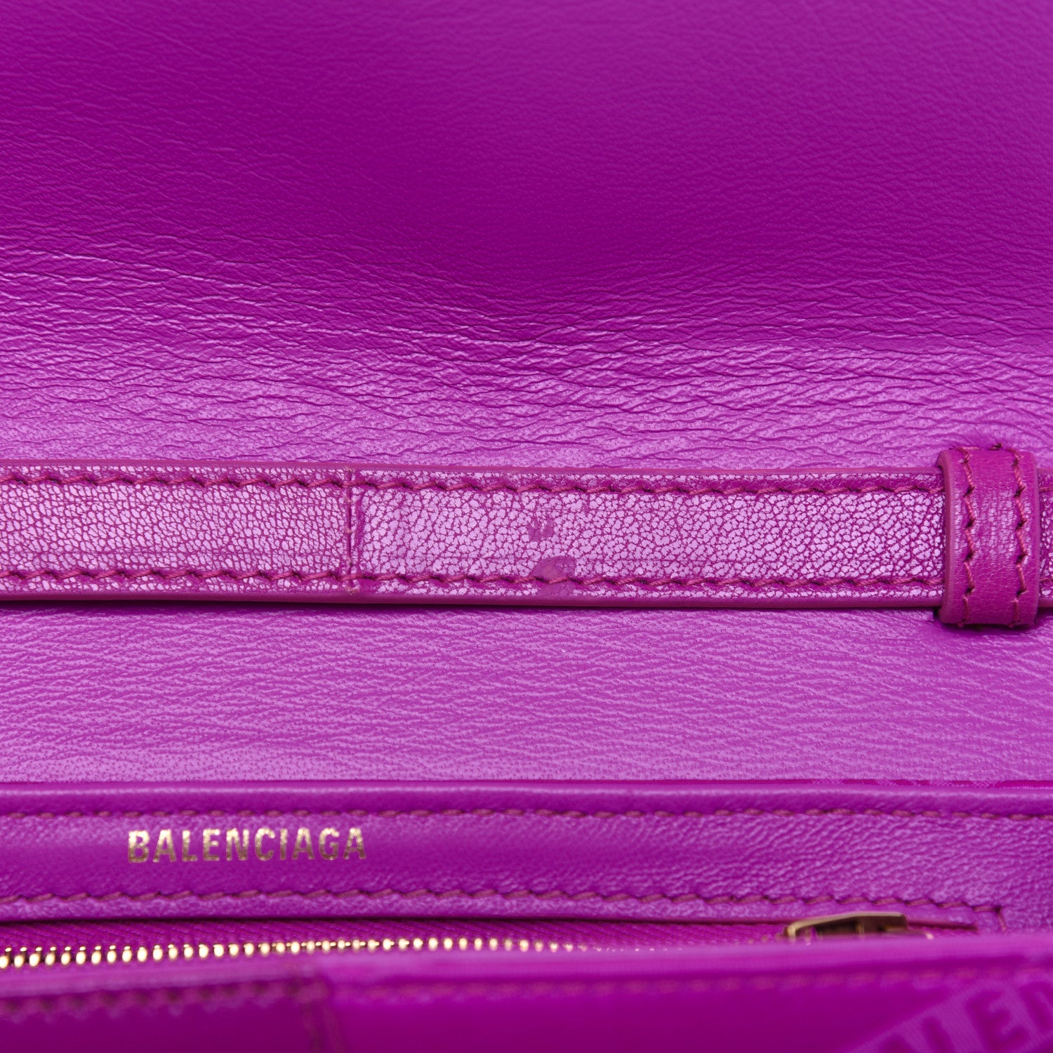 Balenciaga Jacquard Nylon Calfskin Shift Wallet On Strap Pink 15 of 21