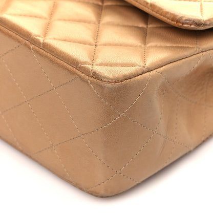 Chanel Lambskin Quilted Medium Double Flap Beige 9 of 12