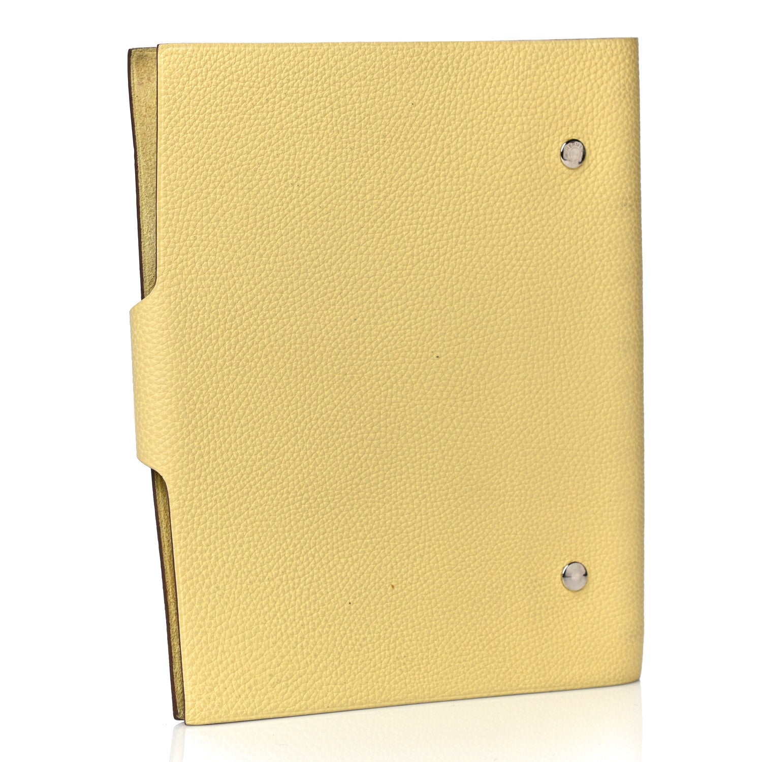 Hermes Togo Ulysse MM Agenda Cover Jaune Poussin 3 of 16