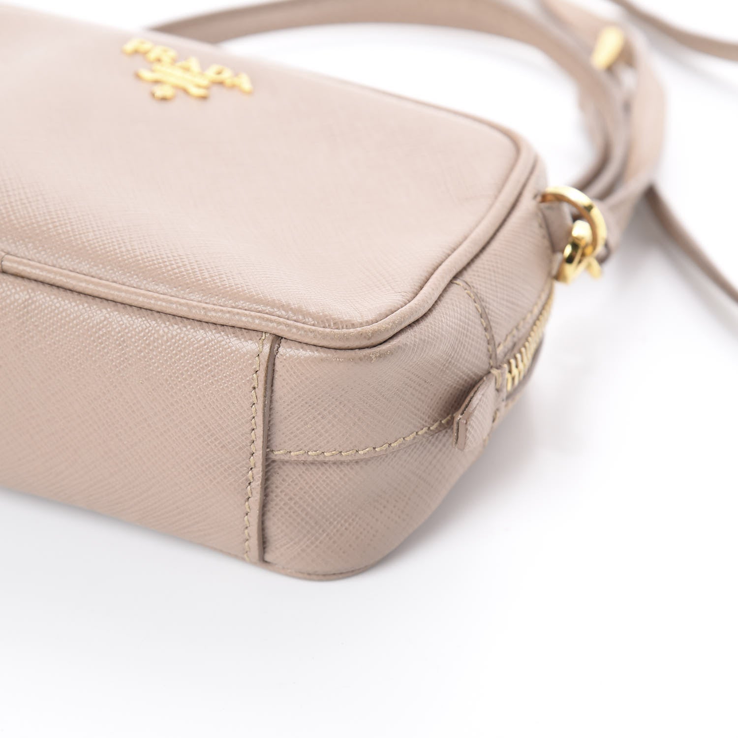 Prada Saffiano Mini Camera Crossbody Cammeo 7 of 7