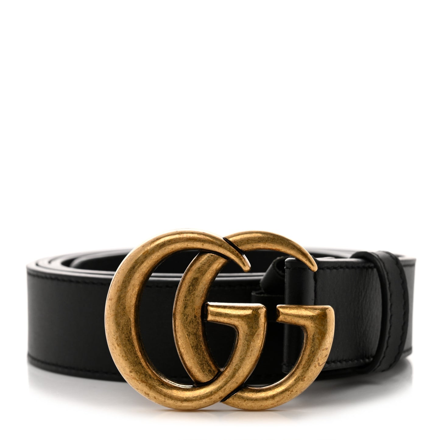 Moon Calfskin Double G 30mm Belt 110 44 Black