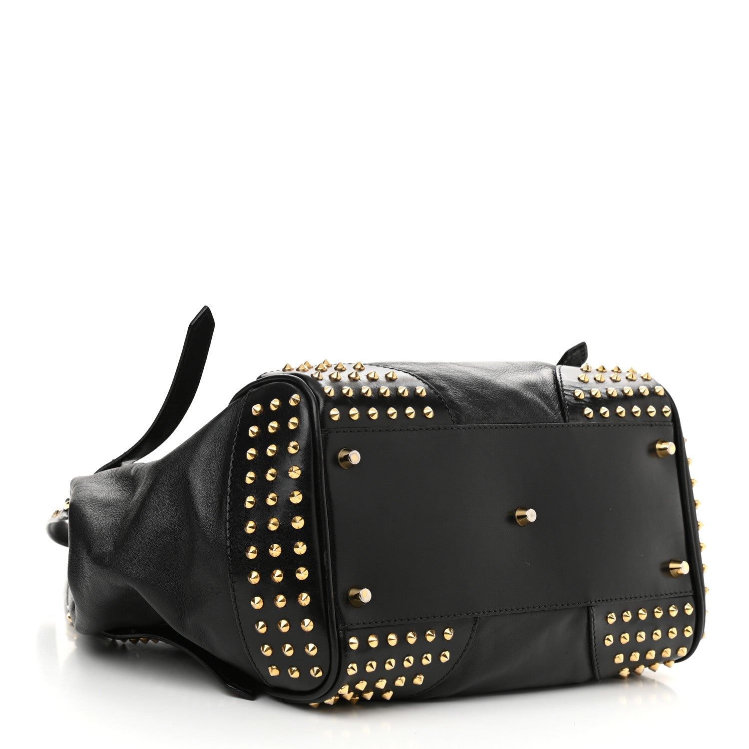 Burberry Lambskin Bridle Studs Small Canterbury Tote Black 4 of 12