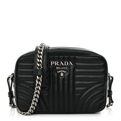 Prada Soft Calfskin Diagramme Camera Bag Black 1 of 13