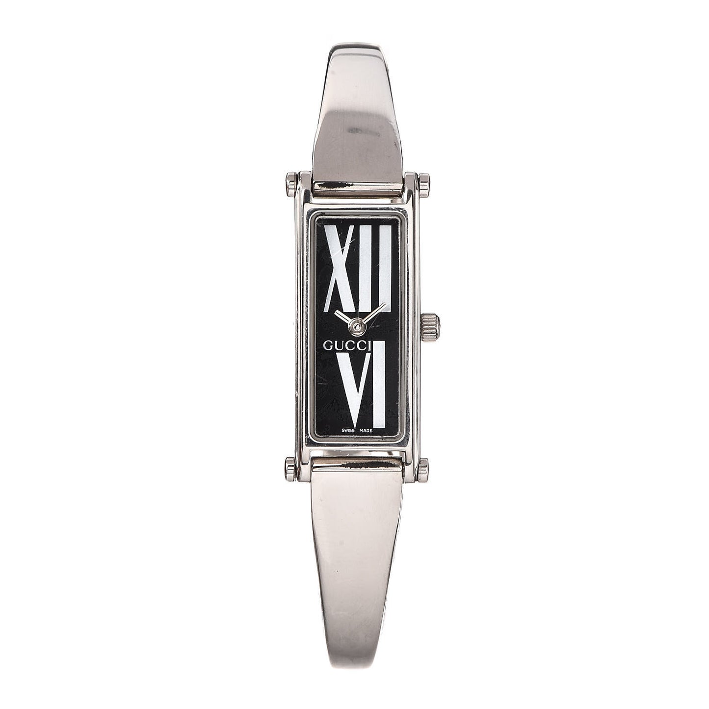 Stainless Steel 12mm 1500L Horsebit Quartz Watch Black