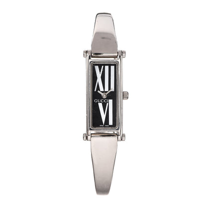 Gucci Stainless Steel 12mm 1500L Horsebit Quartz Watch Black 1 of 6
